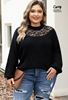 Immagine di CURVY GIRL RIBBED KNIT LACE NECk SWEATER